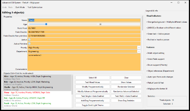 Single selection : a classic generated form